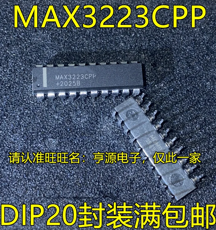 

10pcs original new MAX3223CPP DIP20 pin RS232 drive transceiver chip MAX3223