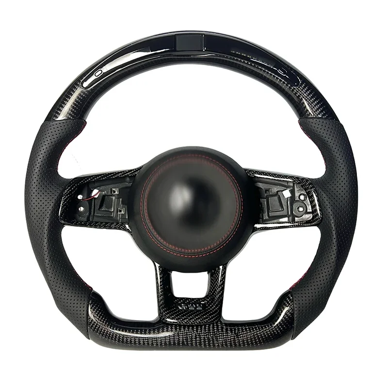 The most popular customized MK7 steering wheel For Volkswagen VW Golf 7 7.5 Polo Tiguan Jetta GTI R Carbon fiber steering wheel