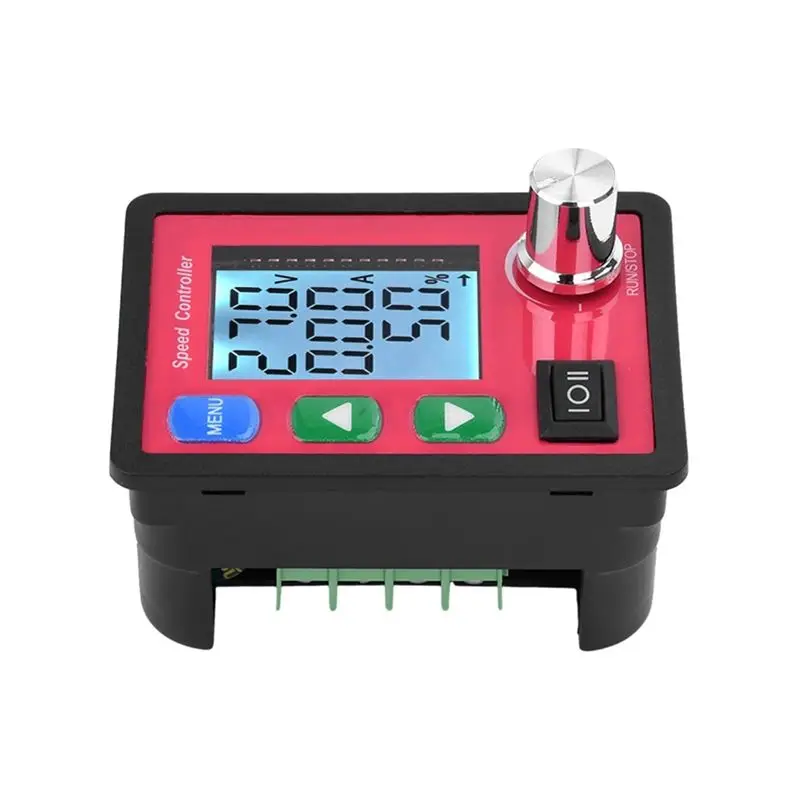 12V Voltage Regulator PWM DC Motor Speed Controller PWM 12V 24V 48V Voltage Amp Display Remote Control Forward Reverse