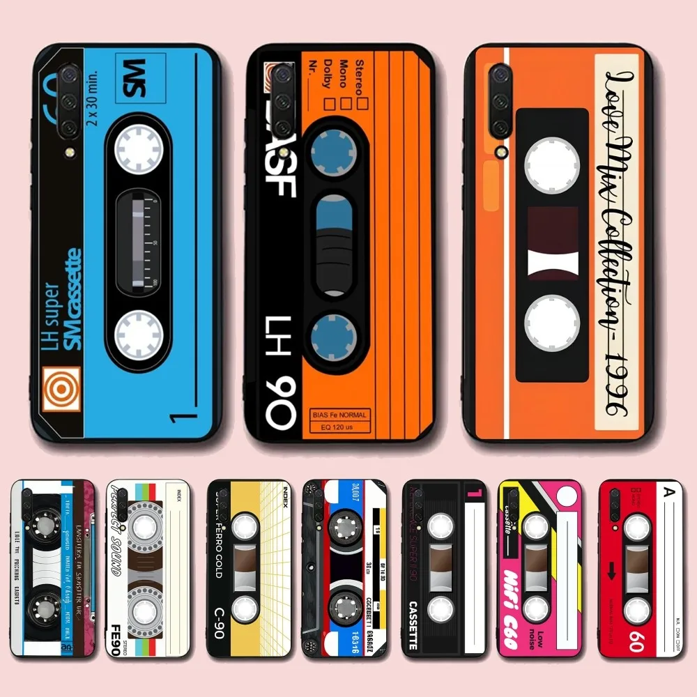 Vintage Cassette Tape Phone Case For Xiaomi Mi 5X 8 9 10 11 12 Lite Pro 10T PocoX3pro PocoM3 Note 10 Pro Lite