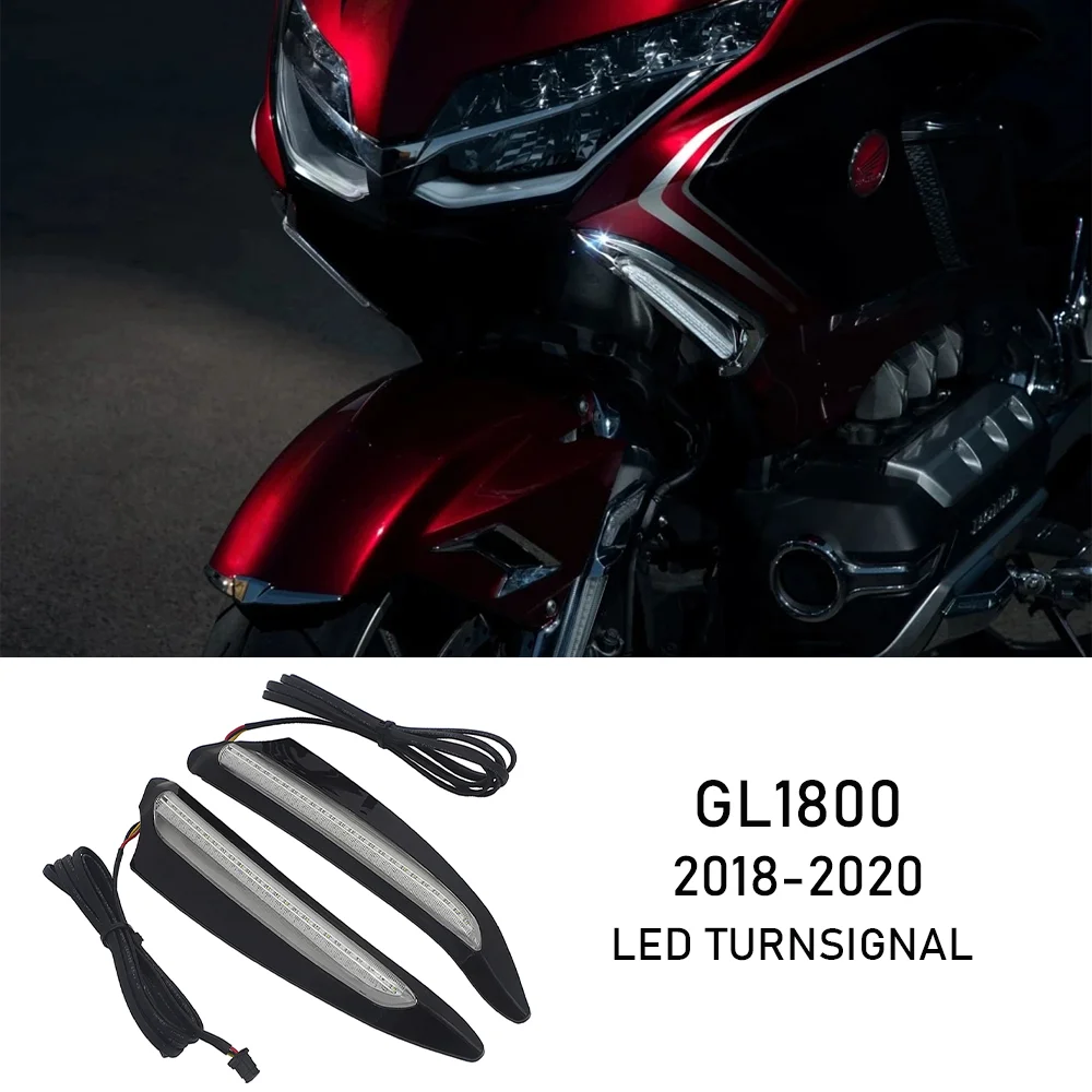 

GL 1800 Accessories Decorative Lights Front Vent Decoration Light LED Turn Signal For Honda GL 1800 Gold Wing 1800 2018 - 2020