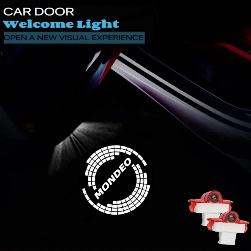 

LED Car Door Welcome Logo Lights Courtesy Projector Ghost Shadow Lamp For Ford Galaxy MA6 2 S-MAX MK1 Mondeo MK4 BA7 Car Goods