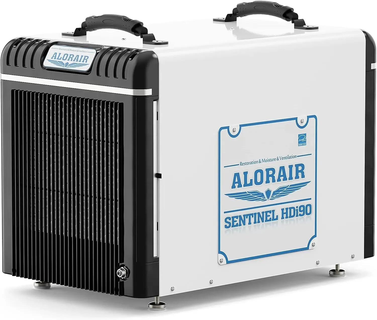 155 Pints Commercial Dehumidifier w/ Pump – Dehumidifier w/Drain Hose and 24 Hr Timer in Large Space Up to 7500 Sq. Ft. USA