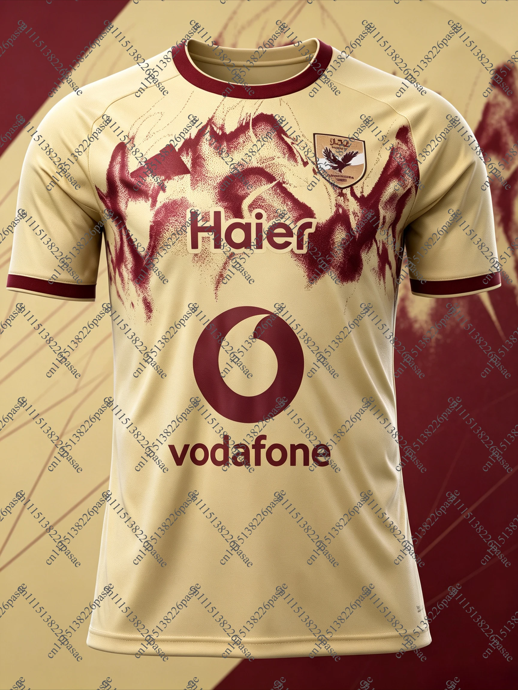26‑27 Al Ahly Fans Football Jersey Shirt, Men Summer New 3D Print Sports T‑Shirt, Training Breathable Quick‑Drying Sweatshirt
