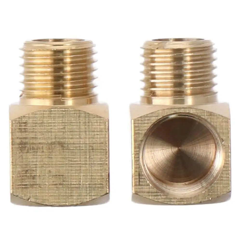 

2 шт. портативный фитинг для труб 1/4 дюйма, латунный желтый штекер, тройник 90 градусов, трубопровод