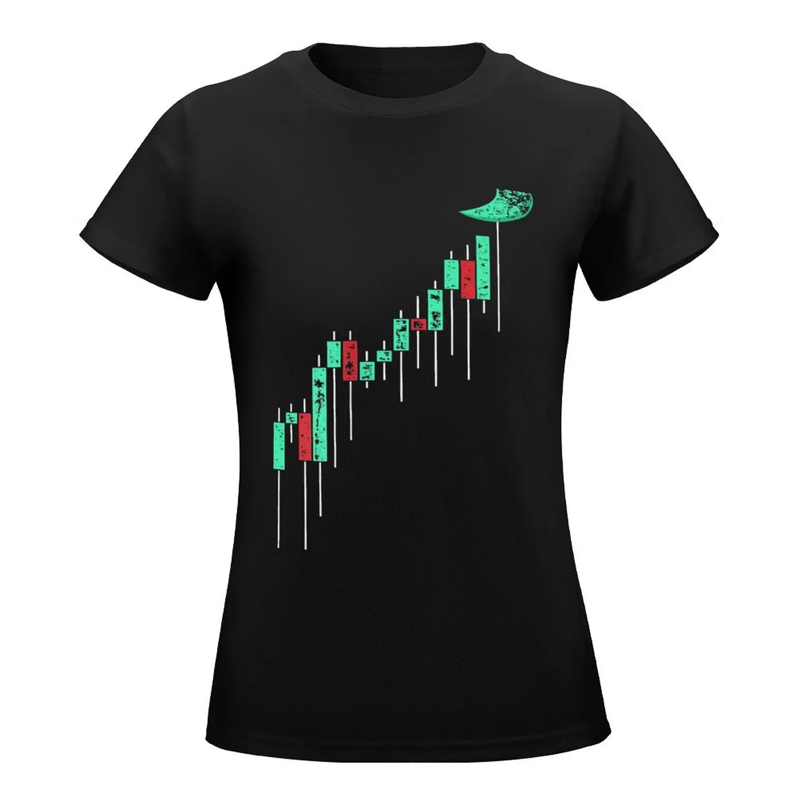 Crypto Trading Hodl Vintage Stock Chart To The Moon T-Shirt funny plus sizes blacks tshirts woman