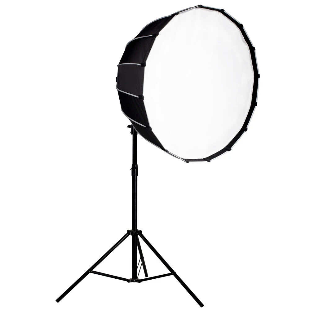 Parabolic Quick-Open Softbox with Bowens Mount Portable Lighting Modifier Para Diffuser Kit for Studio Flash Strobe