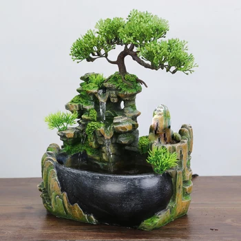 Tabletop Fountain Indoor Rockery Waterfall 1
