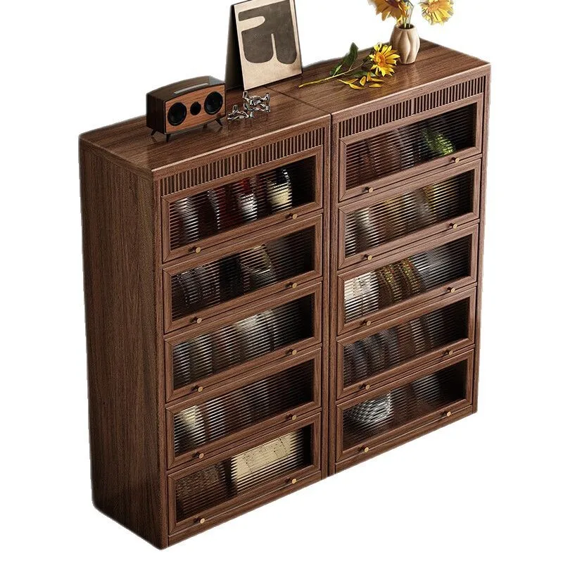 جانب طعام قابل للتخصيص، غرفة معيشة جديدة من الخشب الصلب الصيني، شقة صغيرة، مزيج بسيط، تخزين باب الوجه