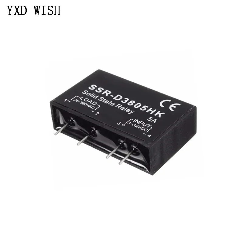 10pcs 3A 5A 8A DC-AC Solid State Relay Module SSR-D3803HK SSR-D3805HK SSR-D3808HK Solid State Relays D3803HK D3805HK D3808HK