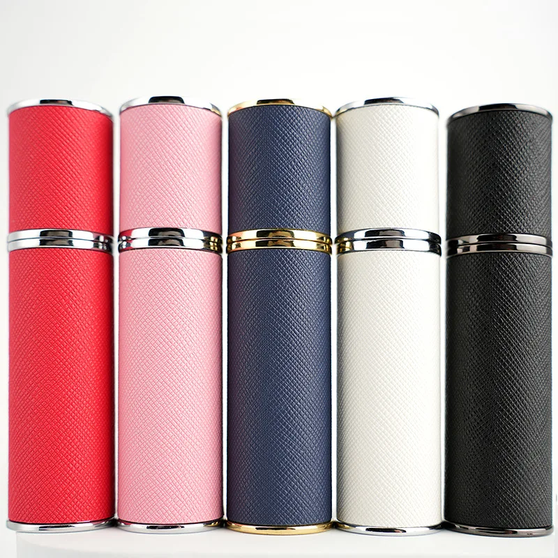 10ml Luxury Portable Mini Travel High-end Leather Perfume Bottle Bottom-fill Bottle Straight Charge Small Perfume Atomizer 1PC