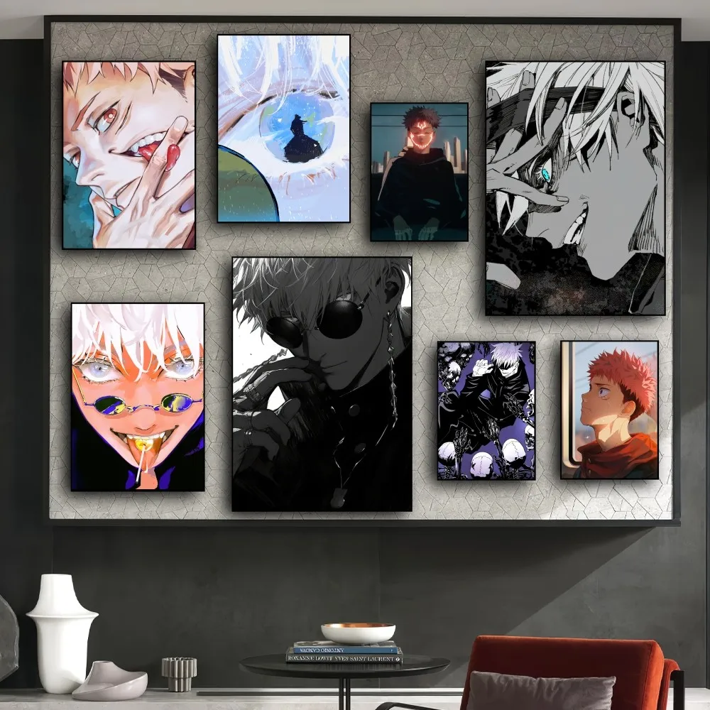 Bilibili jujutsu kaisen anime plakat druckt wandbilder wohnzimmer dekoration