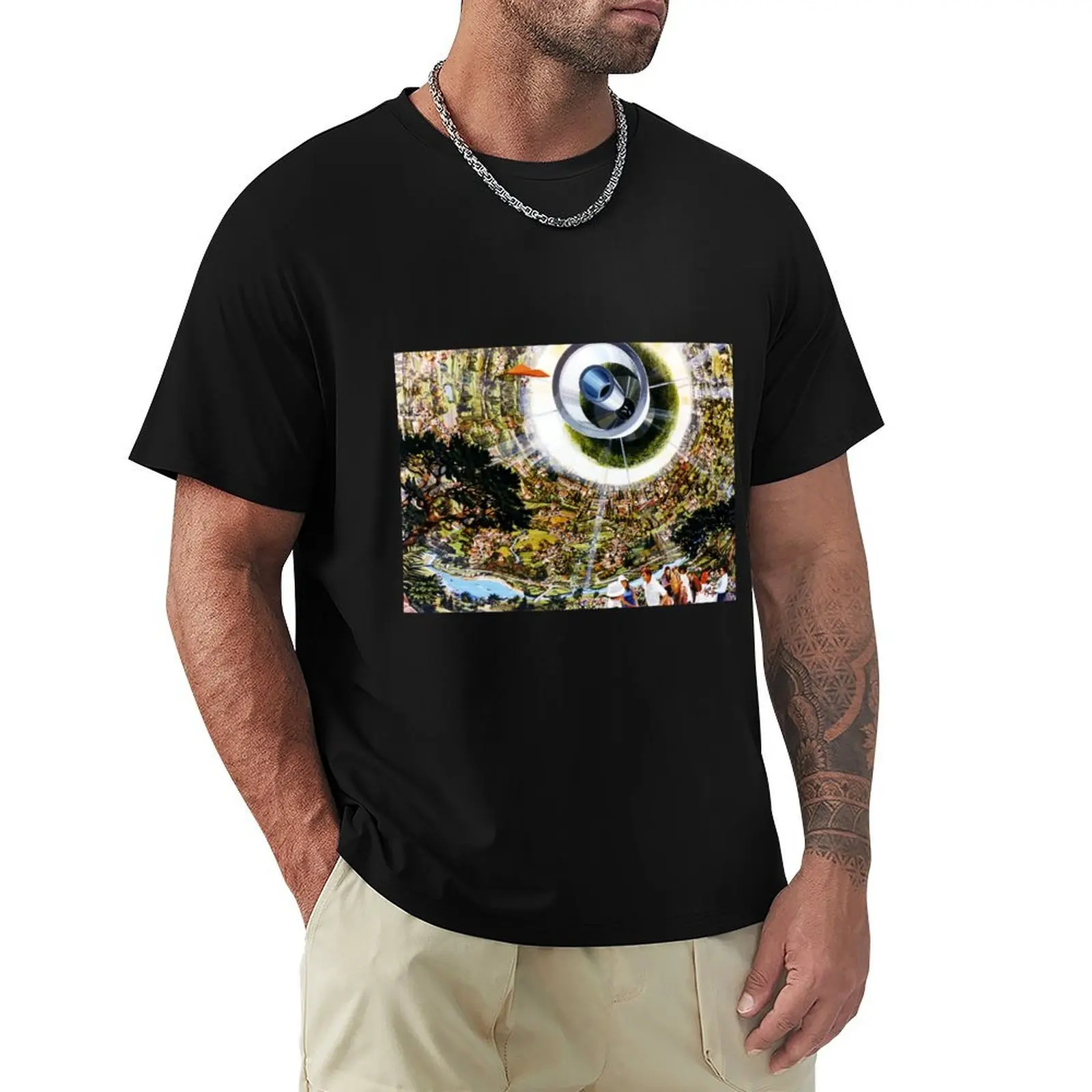 

Bernal sphere space habitat T-Shirt anime tshirt for a boy quick-drying quick drying funny t shirts men