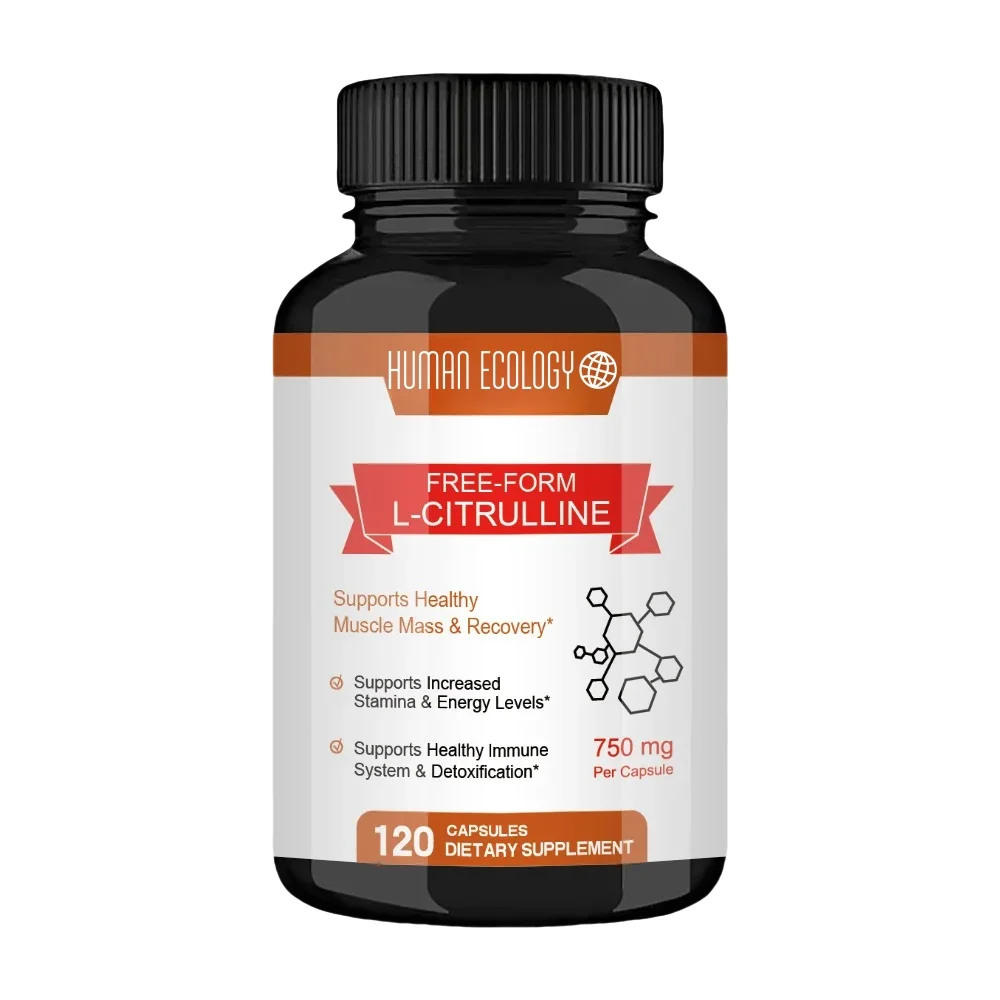 

Muscle Building LCitrulline Supplement 120 Capsules Boosts Energy Strength Immune System