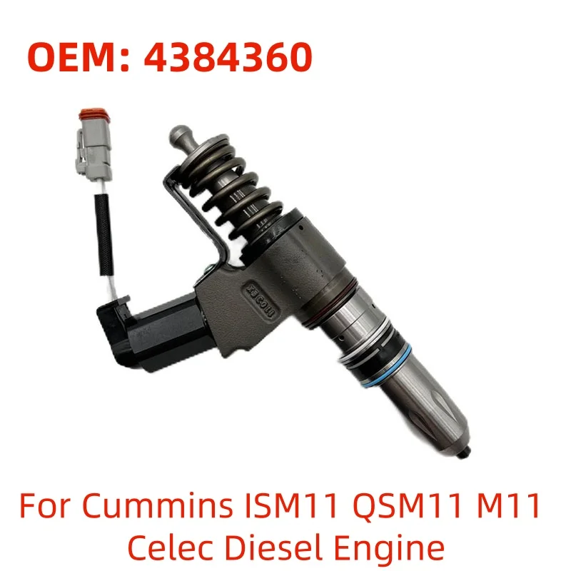 New Fuel Injector 4384360 For Cummins ISM11 QSM11 M11 Celec Diesel Engine