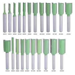 1 szt. 6mm frezarka 6mm frezarka prosta Bit 1/4 Cal stali frezowanie pojedyncze/podwójne ostrze do obróbki drewna narzędzia rękodzielnicze DIY z pudełkiem