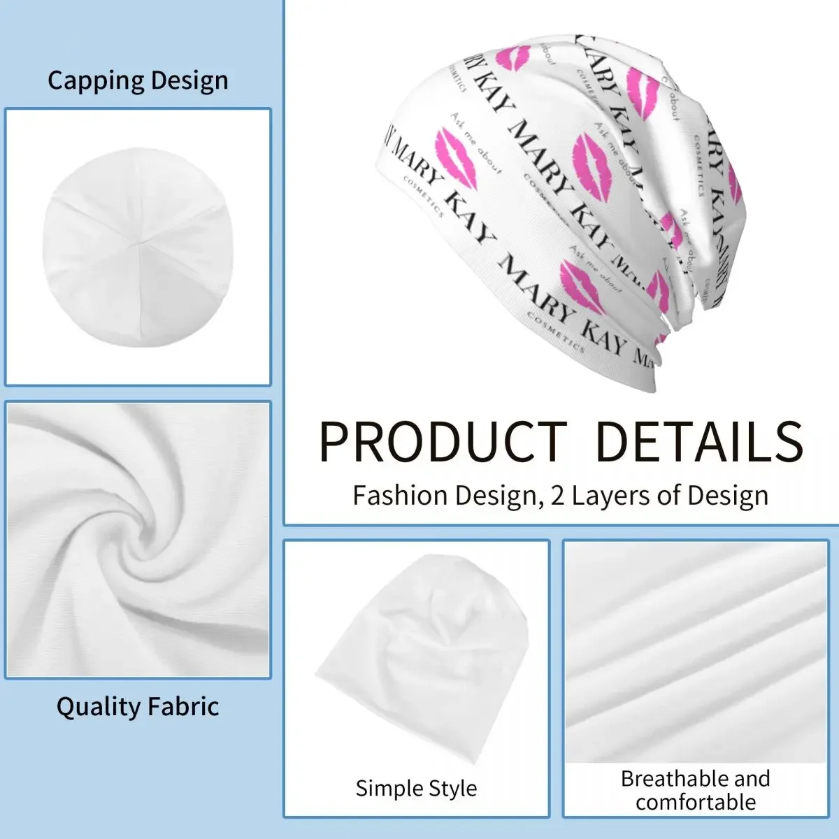 اسألني عن ماري كاي قبعة محبوكة دافئة قبعة بونيه عصرية للخريف والشتاء قبعات بيني خارجية للبالغين من الجنسين