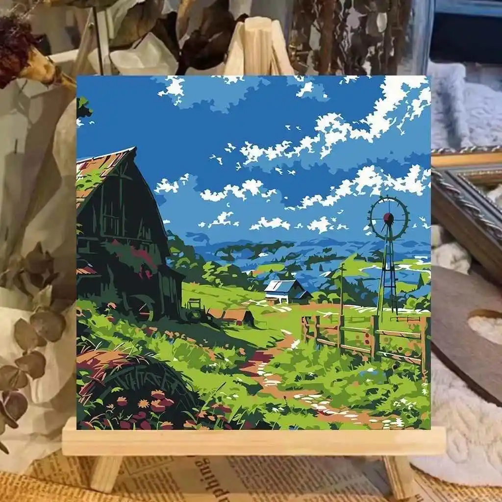 

Ручная работа, цифровая картина маслом «Розовый пляж», простое цветочное изображение, декоративное искусство для гостиной, подарок, современный минималистичный стиль