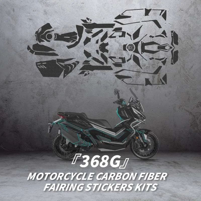 

Stickers used for ZONTES 368G accessories Protective Sticker Carbon Fiber protective body plastic parts Motorcycle Stickers