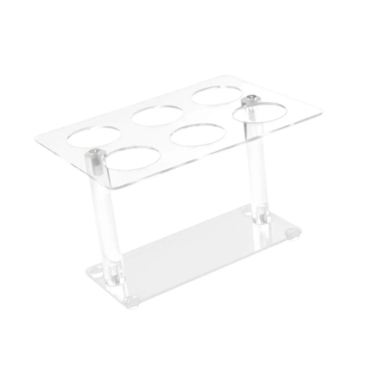 Transparent Acrylic Ice Cream Cones Holder Six Slot Waffle Cone Stand Cupcake Molds Showcase for Catering Services