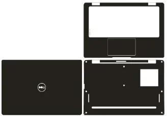 Laptop voorgesneden 1xTop + 1xPalmsteun + 1xBottom Skin Sticker Cover Film voor Dell Latitude 7320