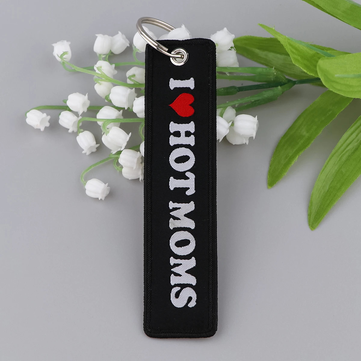 1pcs Computer Pop-up Window Quotes Embroidered Key Fobs Keychains for Motorcycles Cars Keyring Fashion Accessories Gifts