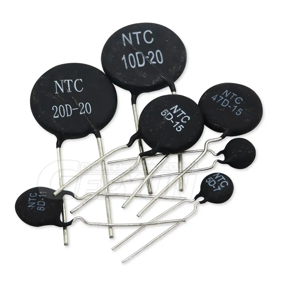 10pcs NTC 5D 8D 10D-9 10D-11 10D-13 10D-15 10D-20 10D-25 47D-15 Thermistor 5D-7 5D-9 5D-11 5D-15 5D-20 8D-20 Thermal Resistor