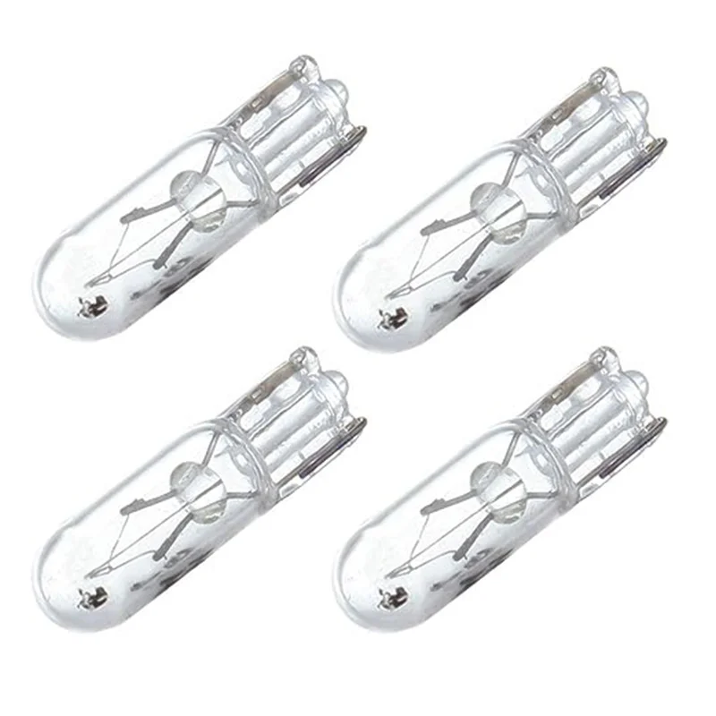 10pcs T5 12v 1.2w W2W White Car Halogen Lamp Instrument Lights Dashboard Bulb Auto Interior Light Car Styling