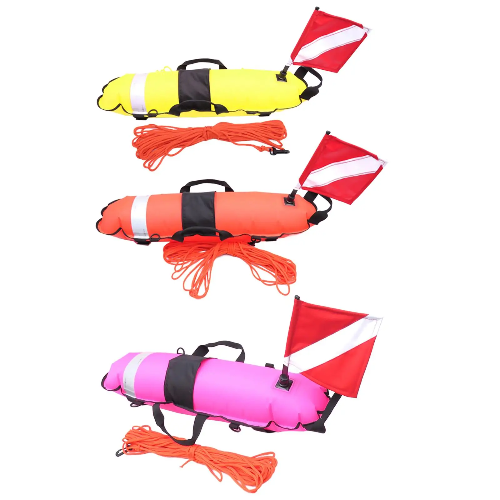 High Visibility Freediving Buoy Float Inflatable Float Safety Gear Equipment for Spear Fishing - view 3