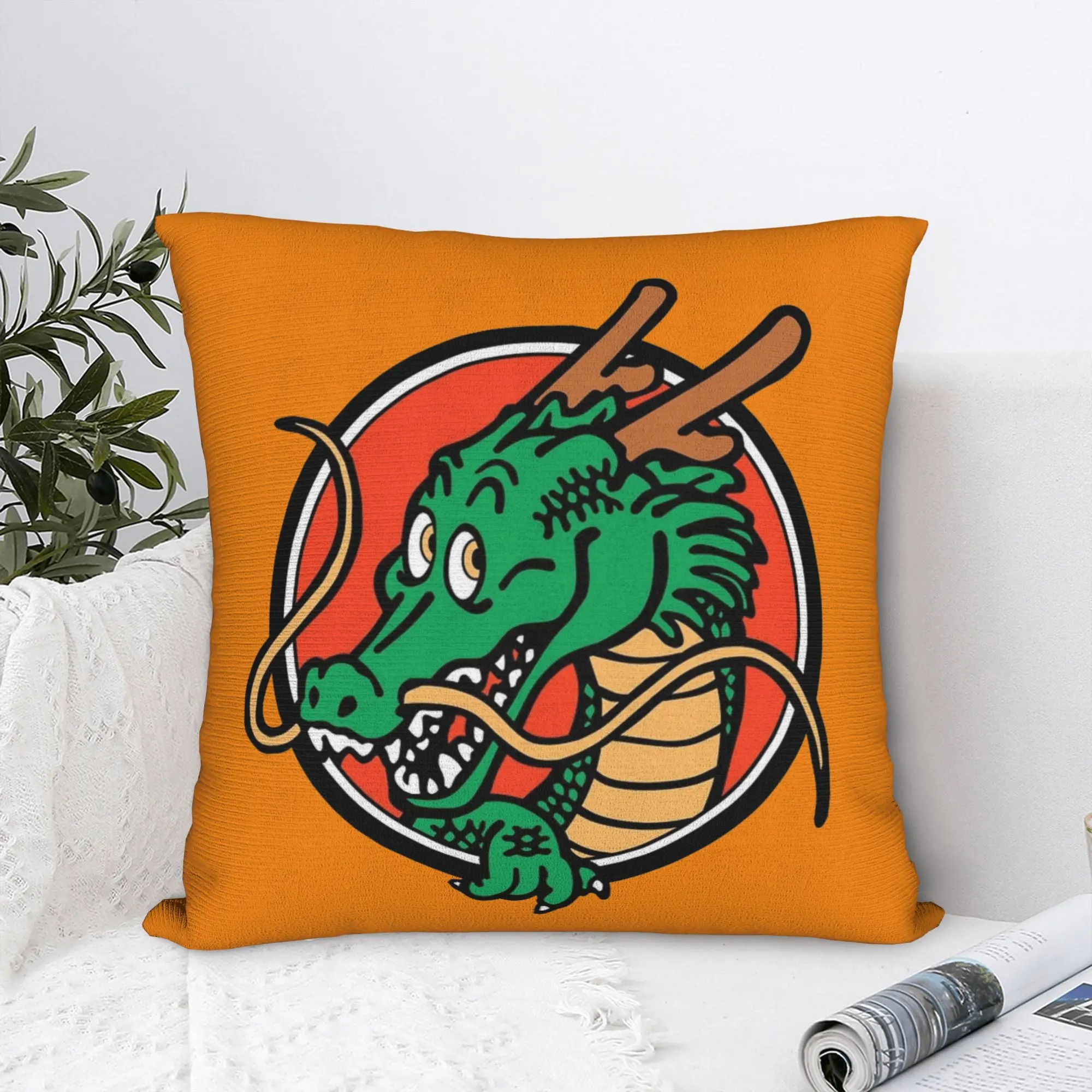 

DBZ dragon Pillowcase Polyester Cushion Cover Gift Pillow Case Cover Home Square 45*45cm