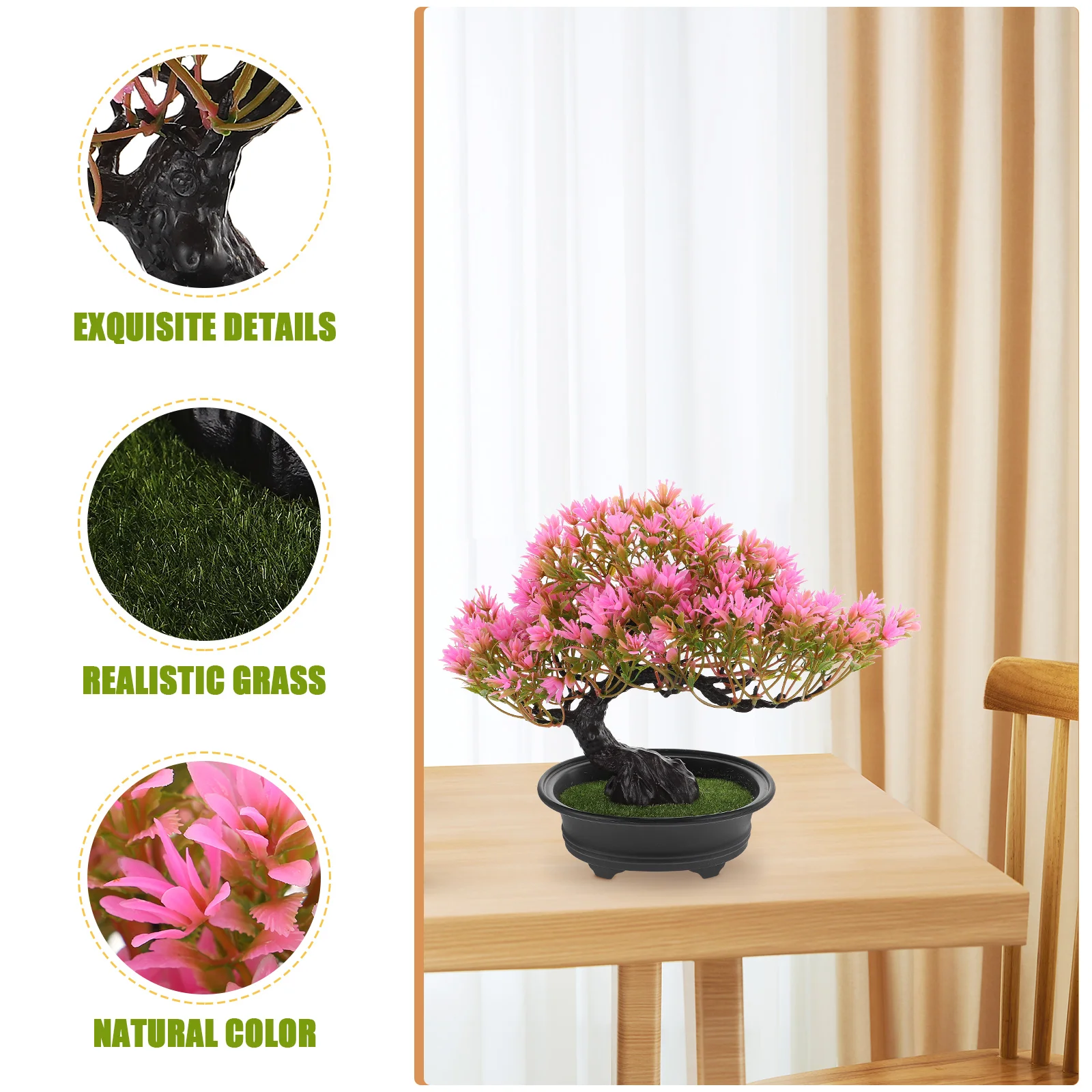 

Realistic Bonsai Decor For Home Store Garden Indoor Outdoor Decoration Artificial Plant Simulation Tree Ornament