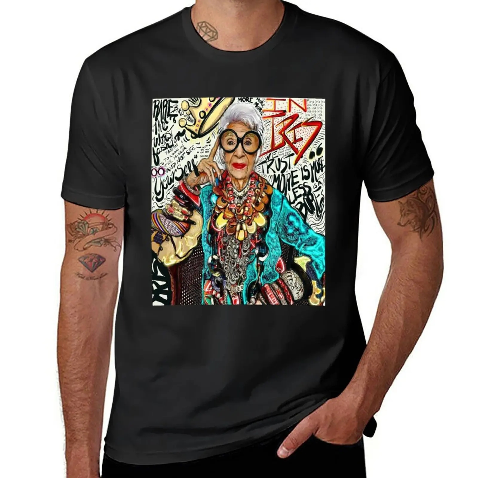 

New Iris Apfel T-Shirt anime plus size t shirts graphic t shirts mens t shirts