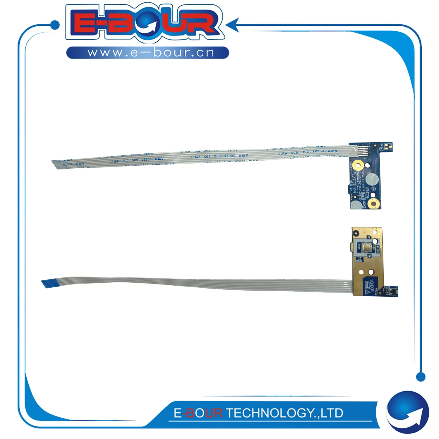 

E-BOUR New Notebook Repair ON OFF Switch for AC E1-510 E1-532 E1-570 E1-572 E1-572G S-9531P Laptop Power Button Board with Cable