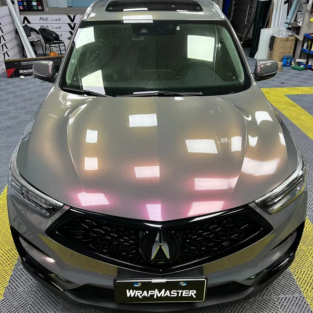 PET Stars Phantom Grey Carbon Fiber Race Car Wrap Vinyl