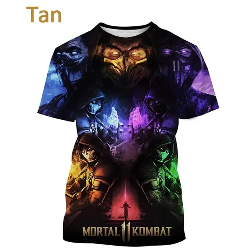 Mortal Kombat SUB-ZERO Grphic T Shirt for Men Clothing 3D MK Print T-shirt y2k Tops Harajuku Fashion Kid Short Sleeve Tee Shirts