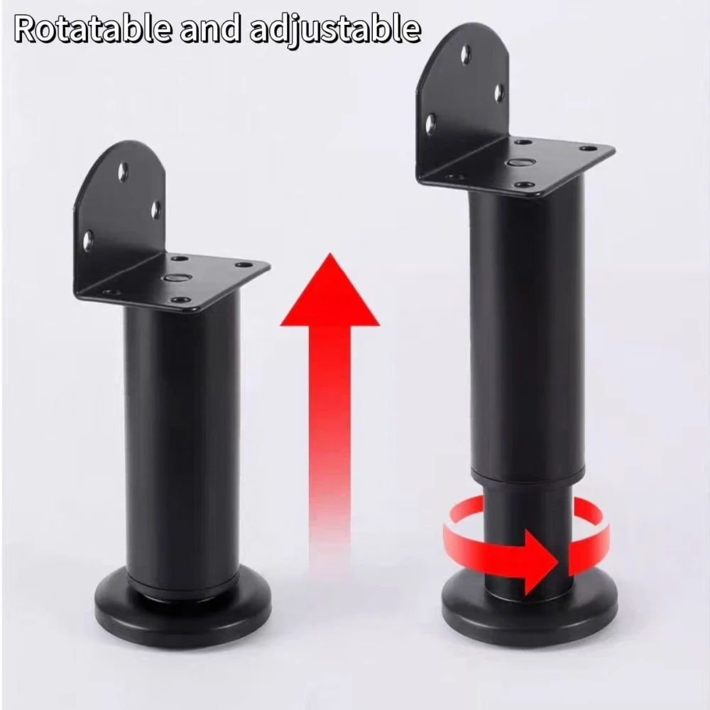 Adjustable height metal furniture support legs, suitable for bed frames, sofas, cabinets, and sofa tables, durable and sturdy image 4