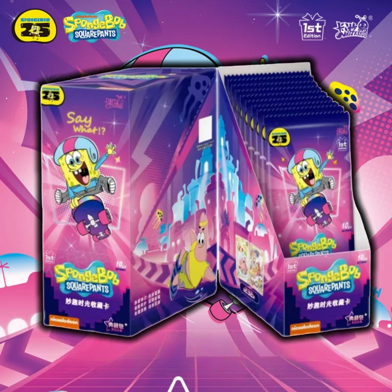 

Коллекционные карты серии KAYOU Spongebob Squarepants, классическая анимация, серия Fun Time, коллекция коллекционных карточек с тематическим персонажем
