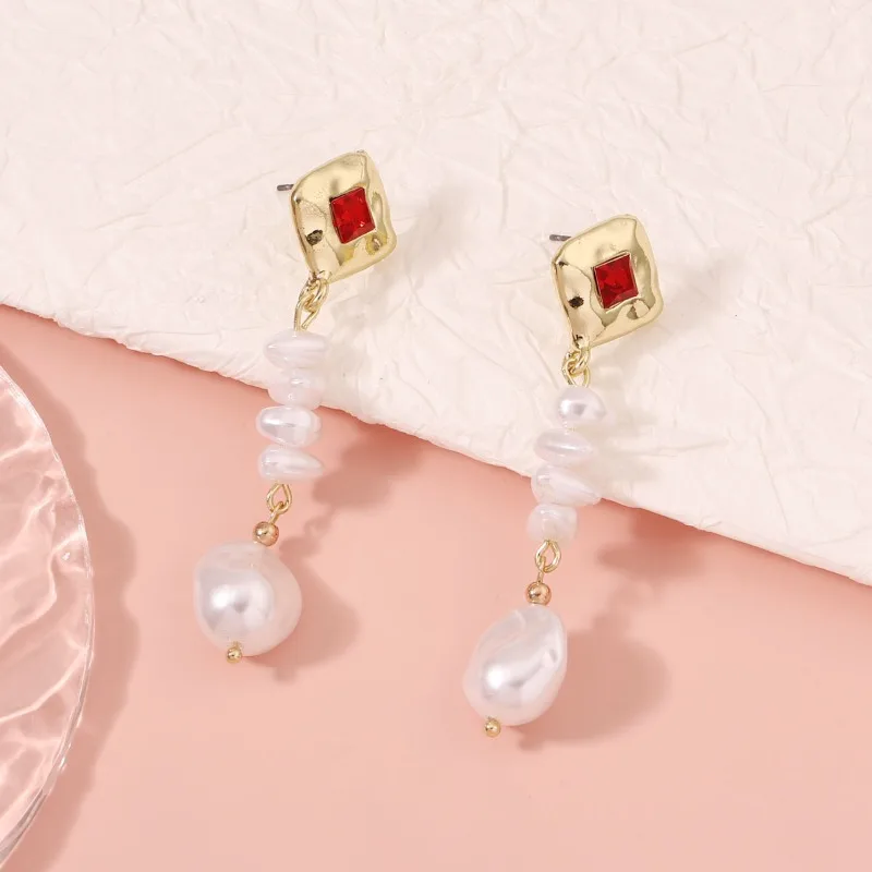 Acessórios: Temperamento Explosivo Feminino, Luxo Leve, Versátil, Moderno, Elegante, Pérolas Geométricas