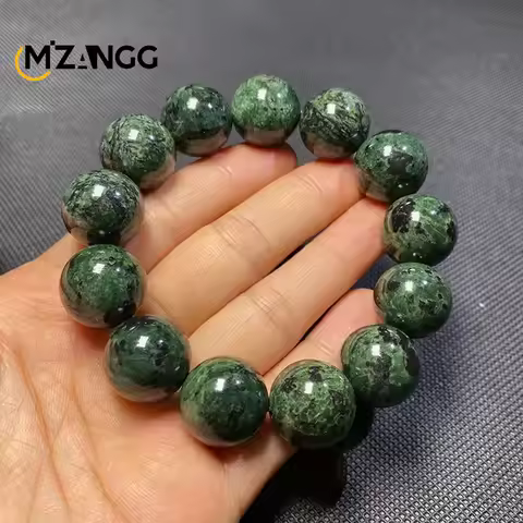 Natural Dark Green Jade Bracelet Single Circle Olive Green String Hand-carved Hetian Jade Fashion Jewelry Gift for Men and Women