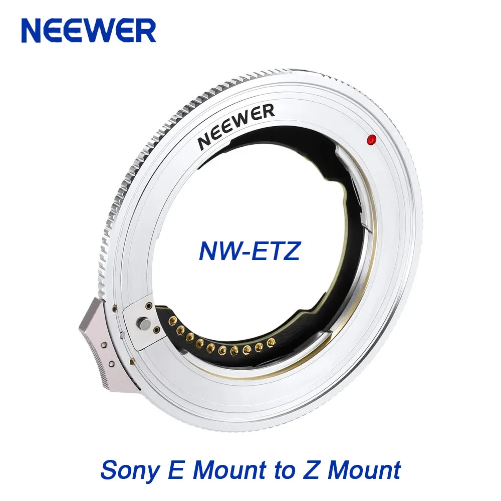 NEEWER Camera Lens Adapter For Sony E Mount to Z Mount Camera Auto Aperture Lens Converter For Zf Z62 Z8 Z9 Z72 Z5 zfc Z50/30