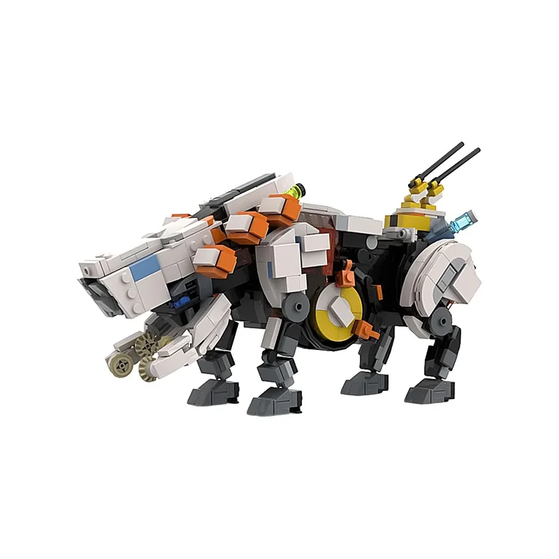 MOC Horizon Behemoth Model Building Blocks Combat Mechanical Beast Assembled Bricks Toys Children's Gift Game Mecha Monster