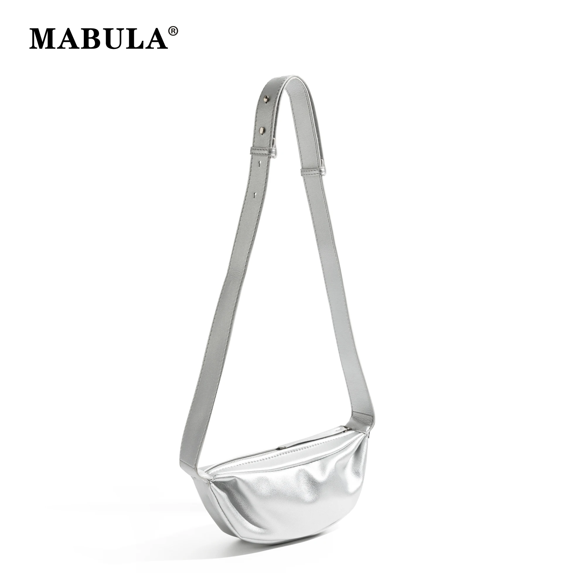 

MABULA PU Leather Fashion Solid Women's Hobos Crossbody Bag Shoulder Bag Large Purse Travel Shopping 2024 Summer Leisure Bag