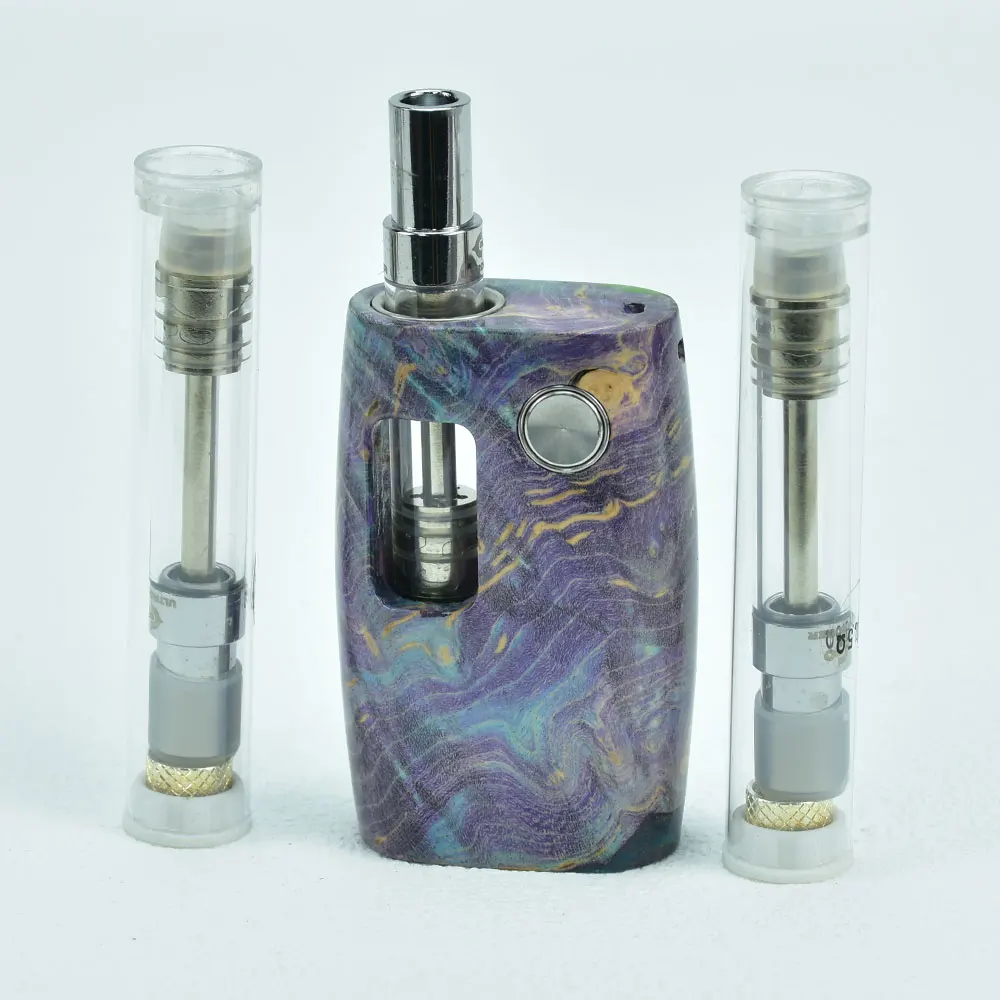 WolfCoolvape-caja de vaporizador de precalentamiento de madera estabilizada, voltaje Variable, rosca de 510, batería de 380mAh vs Sandwave MOD