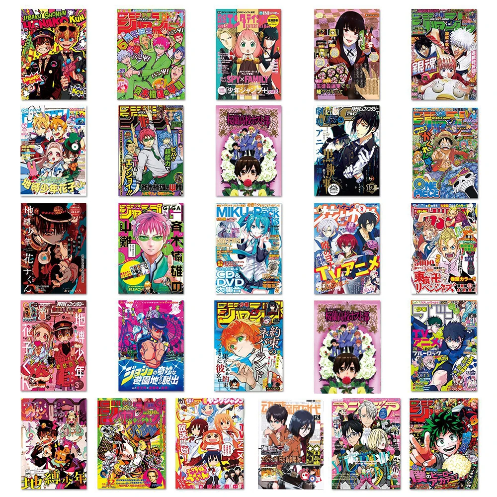 10/30/50 adet Anime posterler etiketler serin spy× aile Jujutsu Kaisen karikatür Graffiti Sticker çıkartmaları için telefon kaykay dizüstü