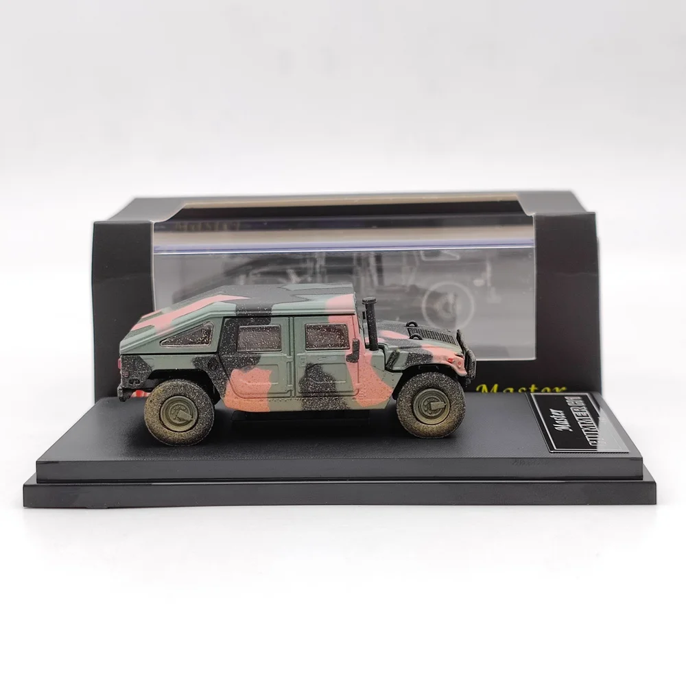 Master 1:64 H1 Pickup Truck Military Diecast Toys Car Models Gifts Collection Muddy