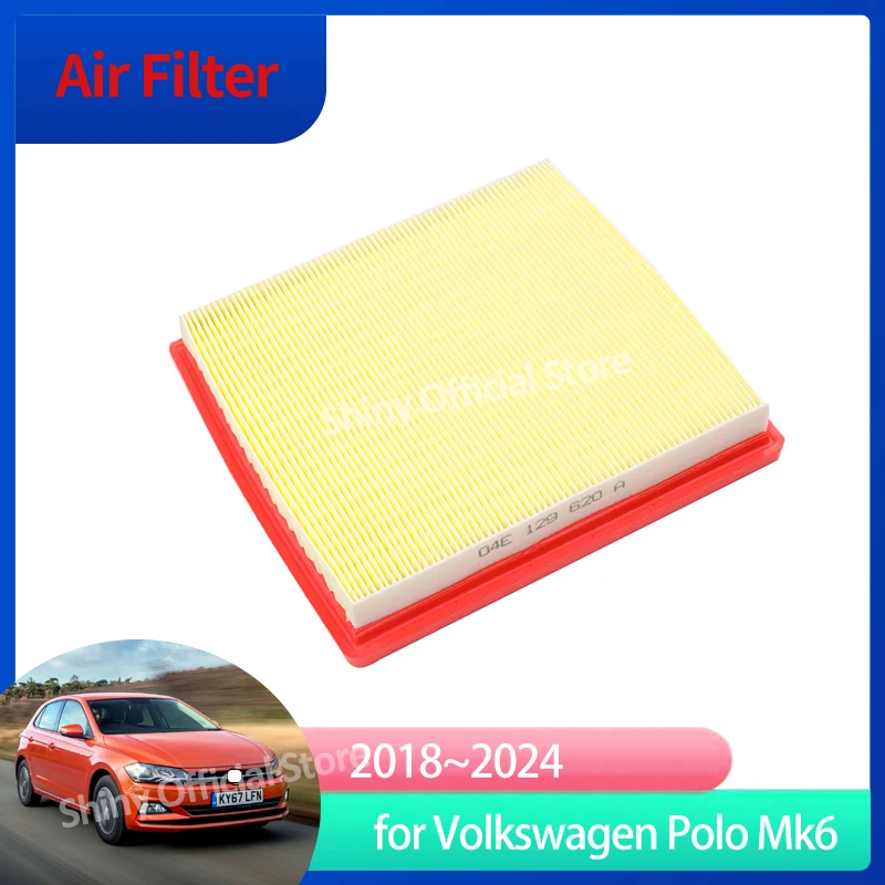 Air Filter For Volkswagen Polo Mk6 AW BZ AW1 BZ1 AE1 2018 2019 2020 2021 2022 2023 2024 04E129620A Auto Gadgets Tools Car Parts