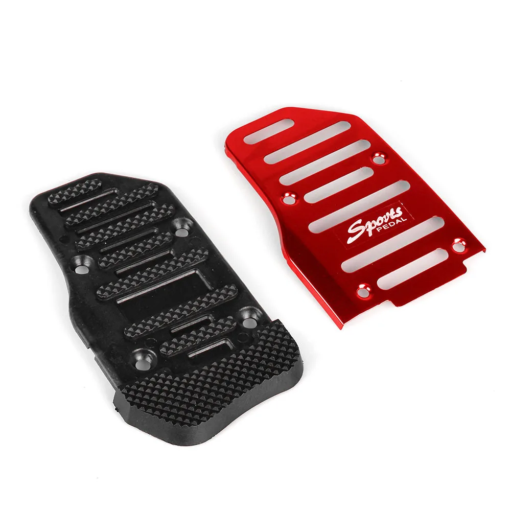 2pcs/set Universal Non Slip Aluminum Automatic Transmission Car Pedal Cover Set For Brake Accelerator