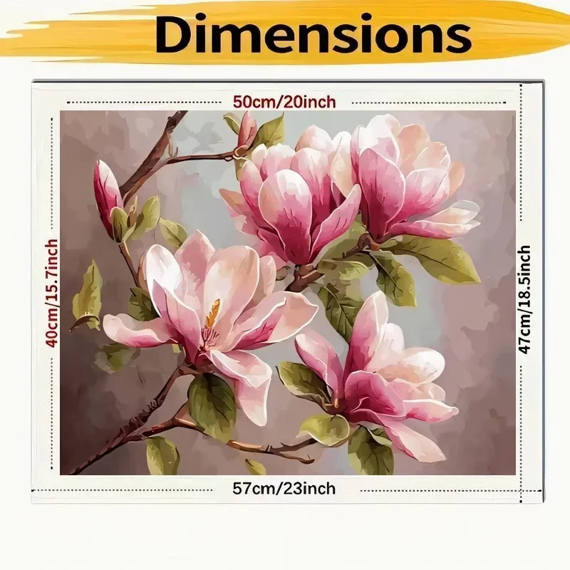 [Professional Art Use] 2D Flat, 1pc Frameless Digital Oil Painting Kit Beginner Adult Digital Painting Kit, Including Acrylic Pa