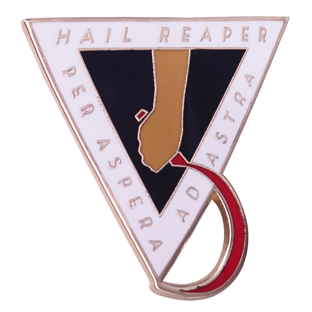 Hail Reaper Enamel Pin Red Rising Inspiration Badge Jewelry Bookish Collection Gift