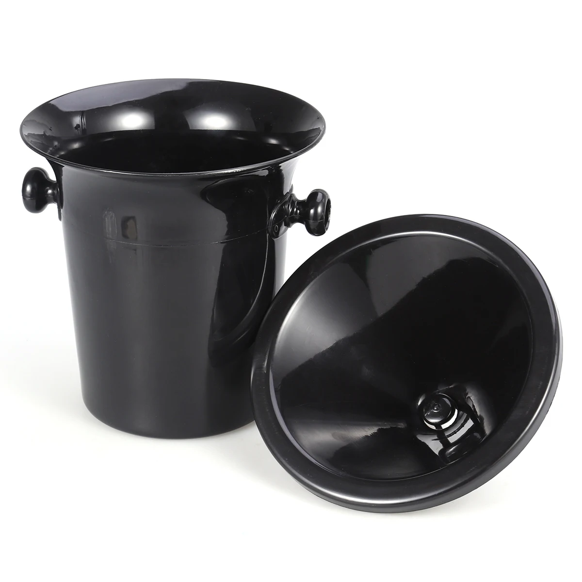 

Tasting Spittoon Black Dump Bucket Plastic Ice Bucket for Party Cellar Eco Friendly Hygienic Design Funnel Guide